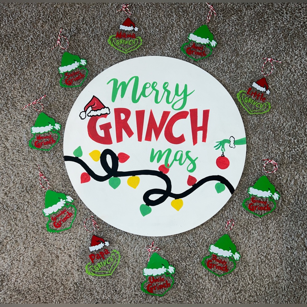 Grinch Christmas Decor/ Handmade